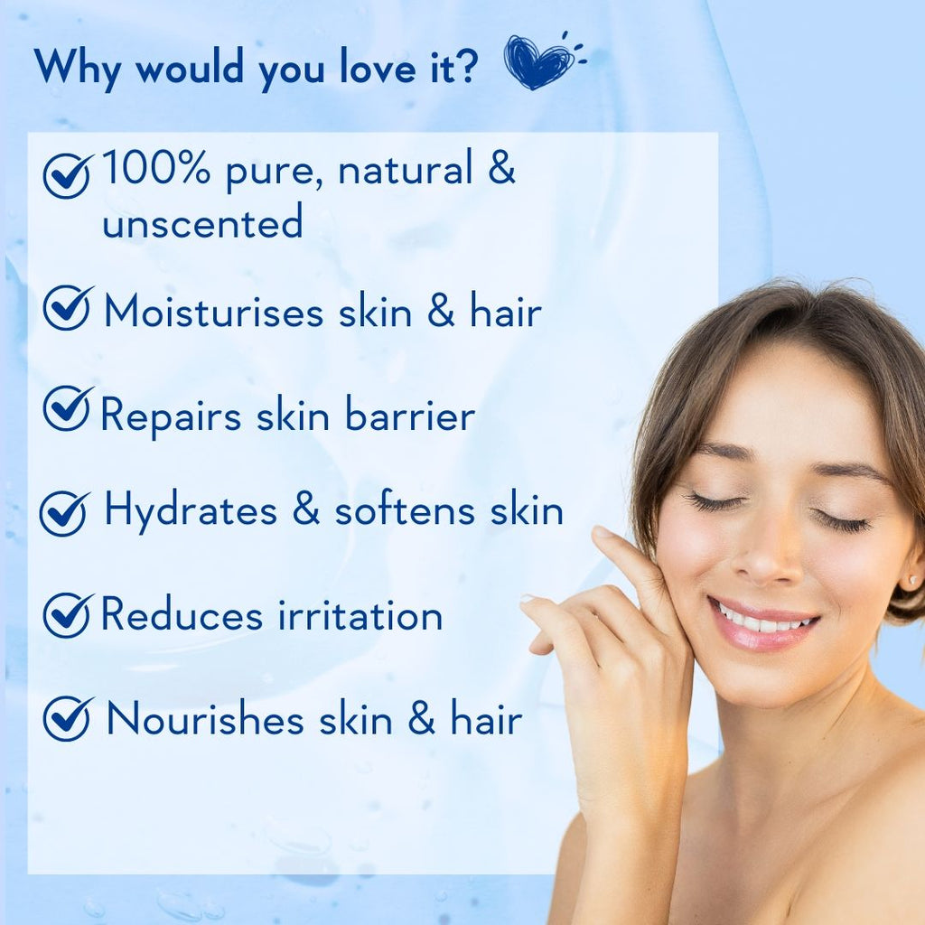 Pure & Unscented Glycerine for Healthy Skin & Hair|Hydrates, Softens & Nourishes Skin &Hair