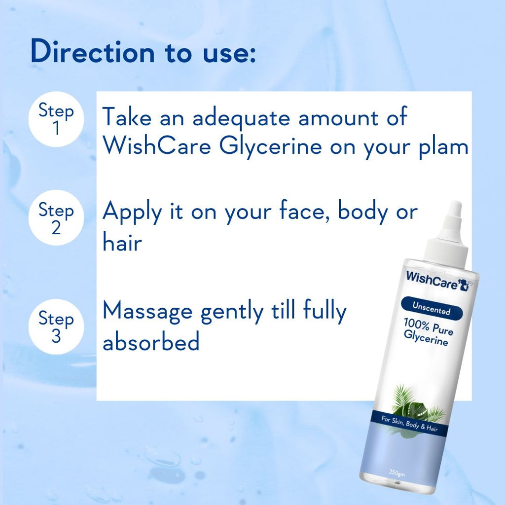 Pure & Unscented Glycerine for Healthy Skin & Hair|Hydrates, Softens & Nourishes Skin &Hair