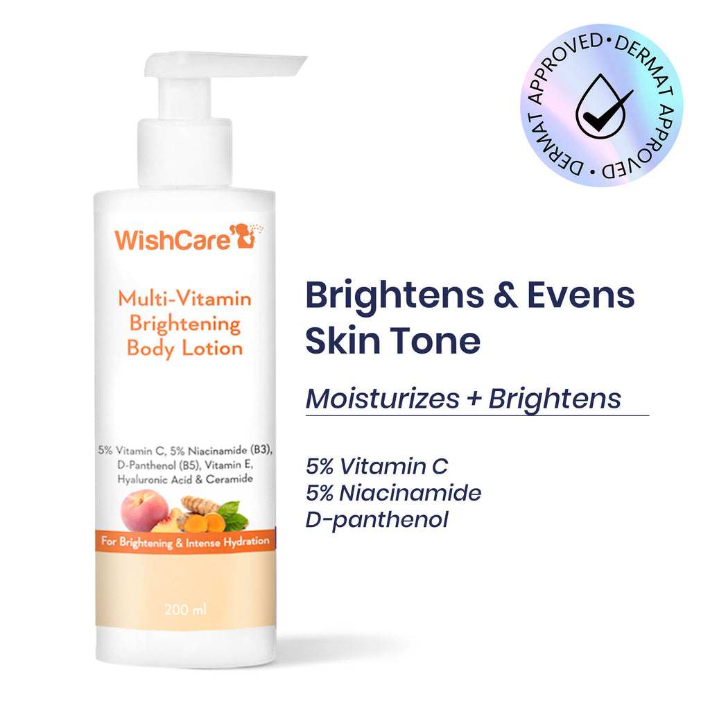 Multi-Vitamin Brightening Body Lotion for Glowing Skin-Reduces Pigmentation & Dark Spots