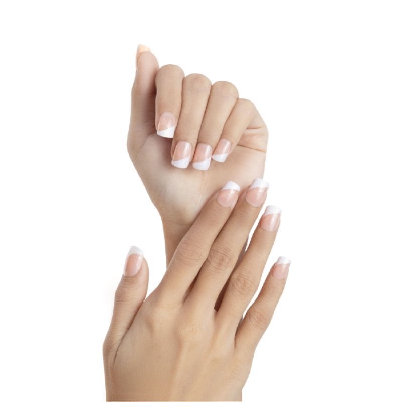 Snow Drop Natural Glitter Press On Nails