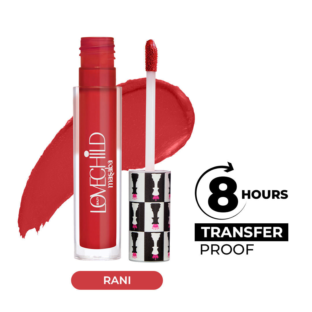 Mad Matte Tranfer-proof Long Lasting Liquid Lipstick, Enriched with Jojoba & Macademia Oil - 01 Rani