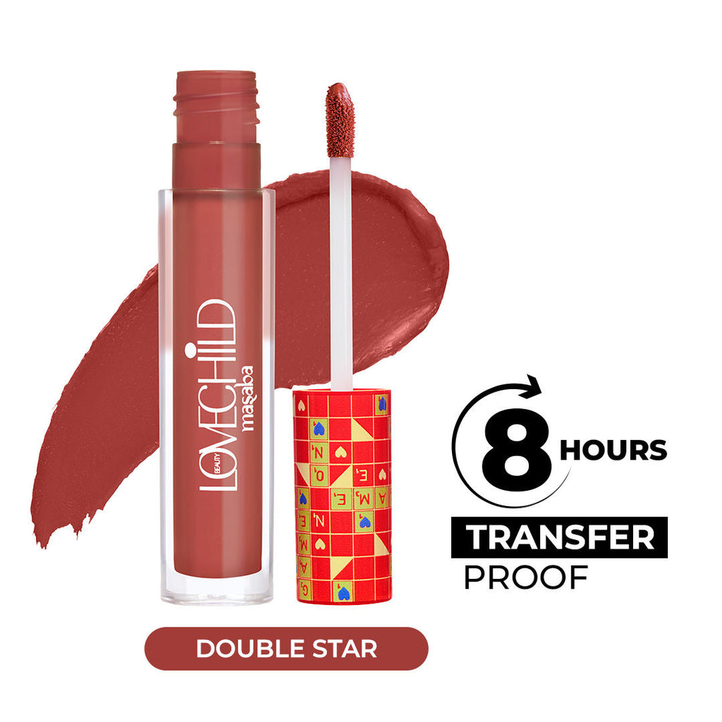 Mad Matte Tranfer-proof Long Lasting Liquid Lipstick, Enriched with Jojoba & Macademia Oil - 06 Double Star