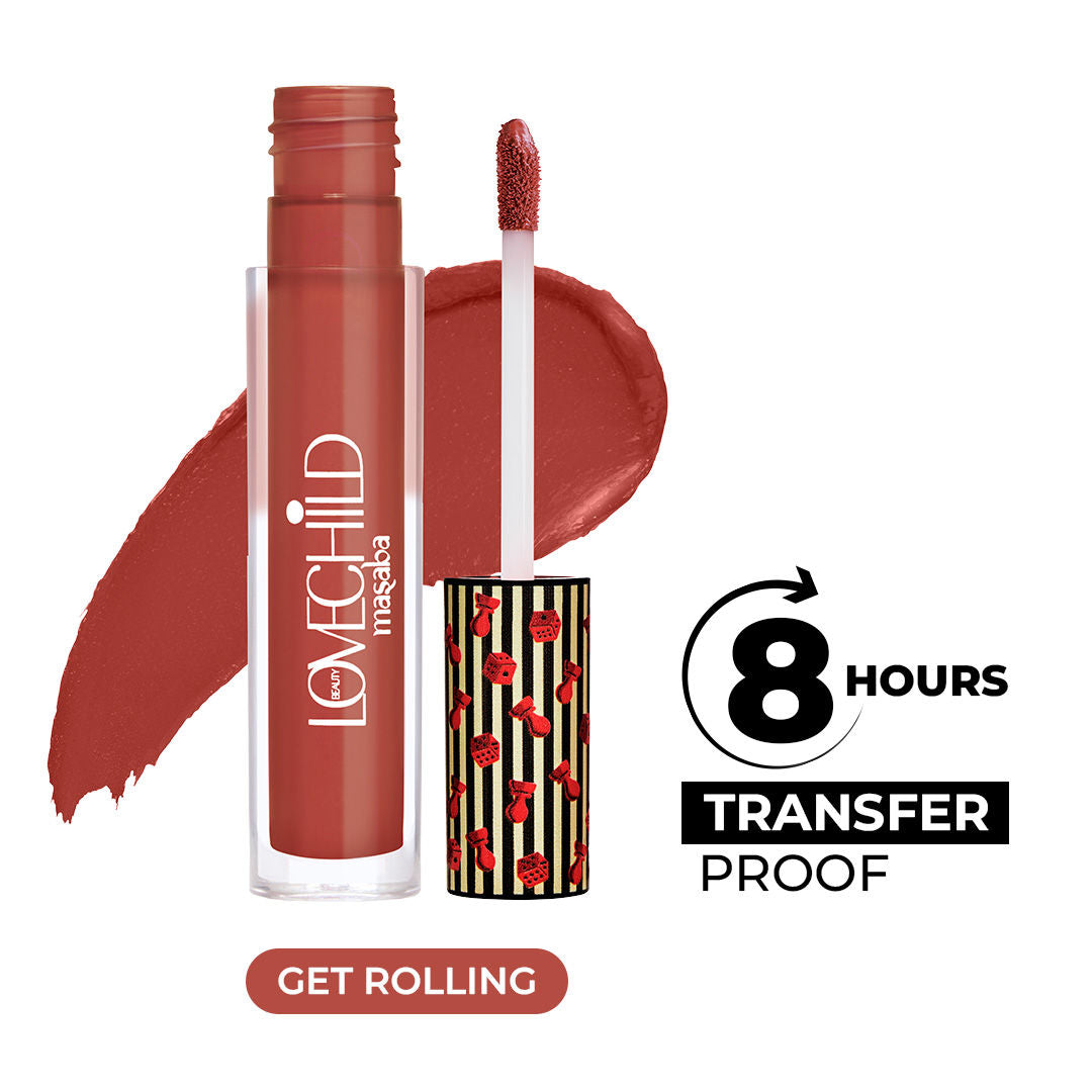 Mad Matte Tranfer-proof Long Lasting Liquid Lipstick, Enriched with Jojoba & Macademia Oil - 10 Get Rollin