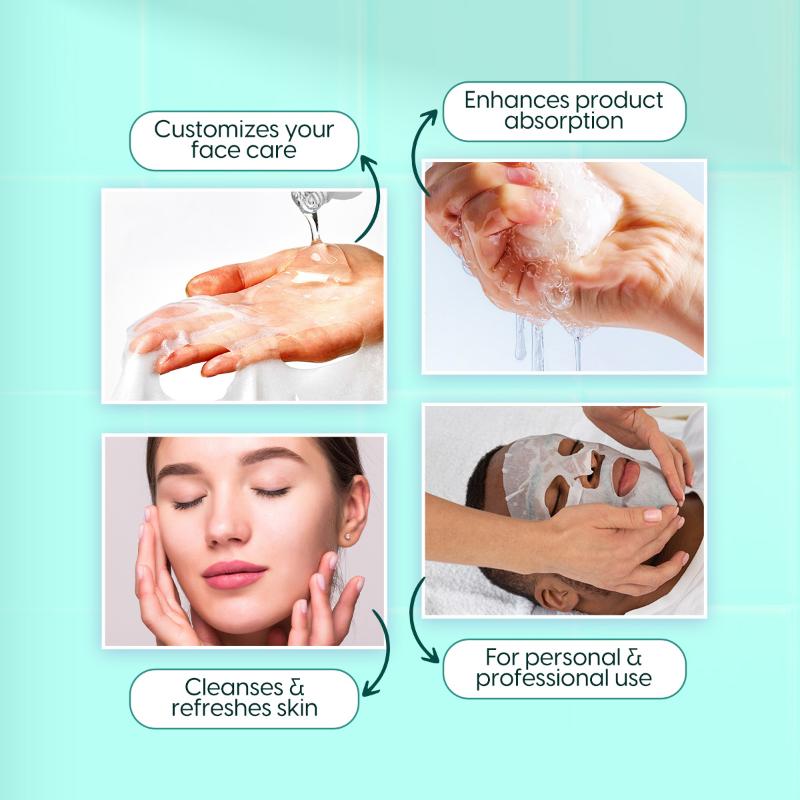 Compressed Sheet Mask Facial Tablets Disposable Travel Face Masks For Spa & Home