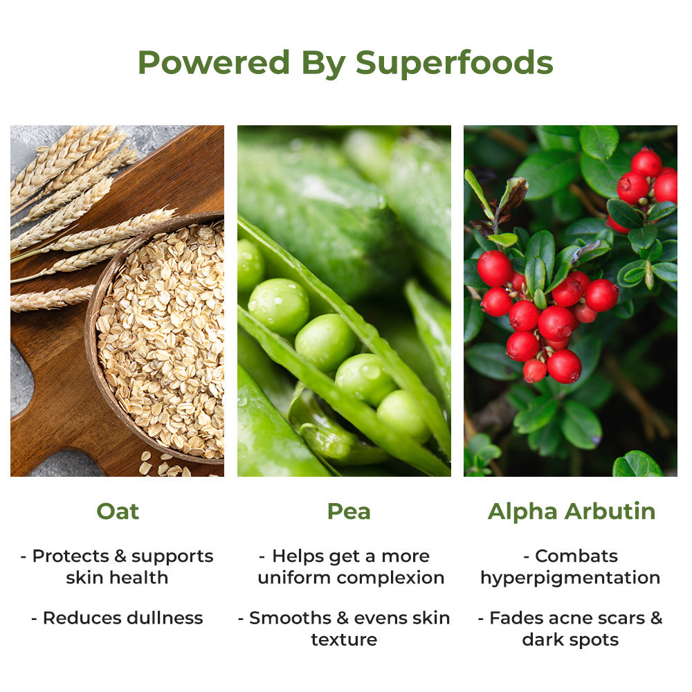 Pigmentation Corrector Moisturiser with Superfoods Oat, Pea & Alpha Arbutin