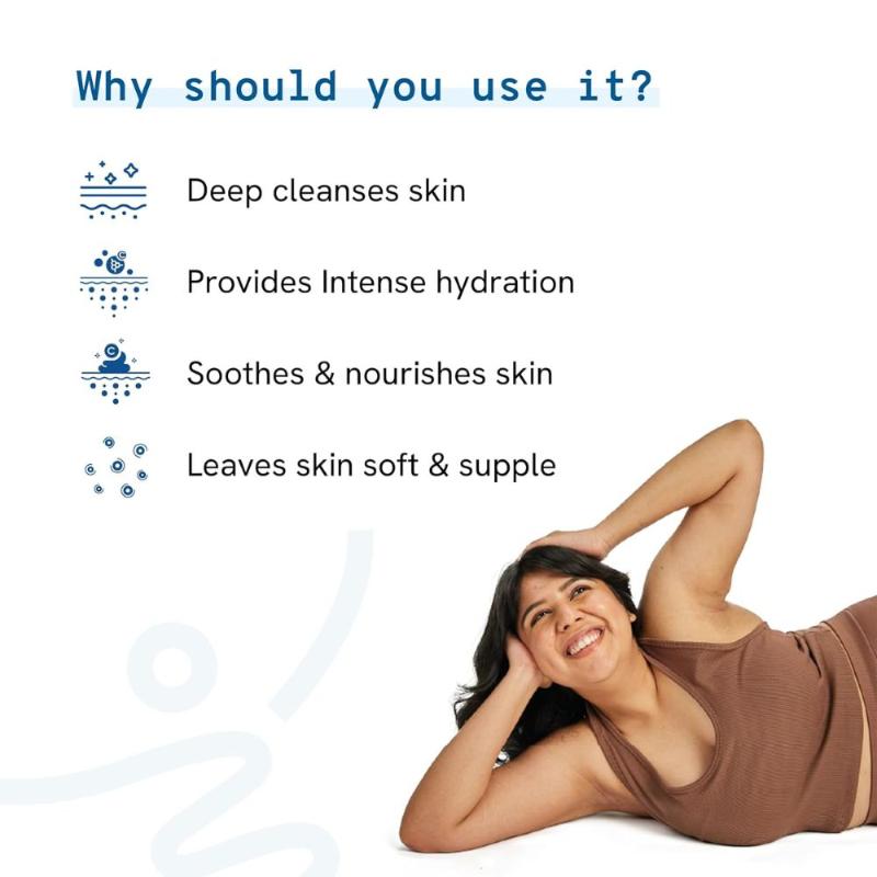 Hyaluronic Acid Body Wash For Dry Skin - With 3 Essential Ceramides & Aloe Vera Extract