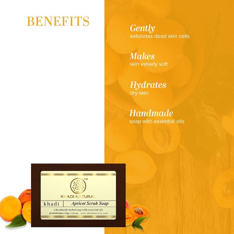 Apricot Scrub Soap Deep cleanses skin