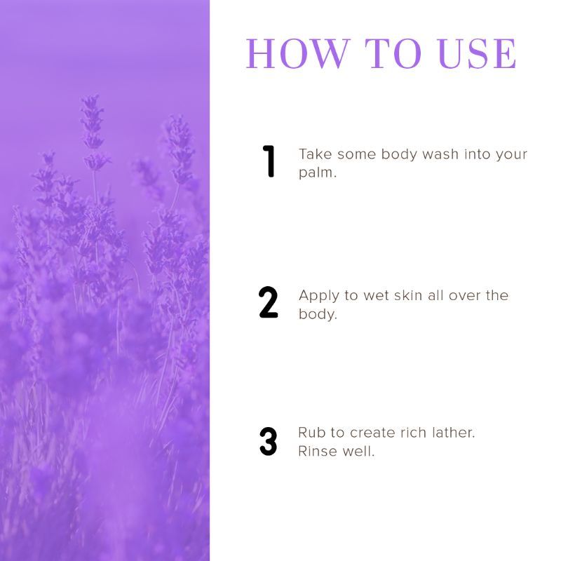 Lavender & Ylang Ylang Body Wash Cleanses & Nourishes Skin