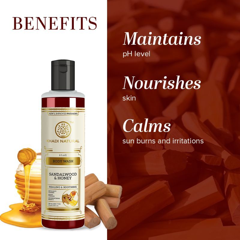 Sandalwood & Honey Body Wash Removes Dirt, Oil & Grime