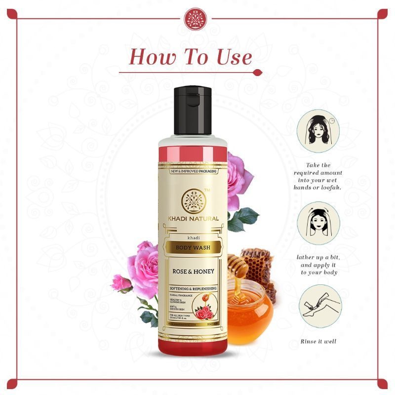 Rose & Honey Body Wash Soft, Smooth & Hydrate Skin