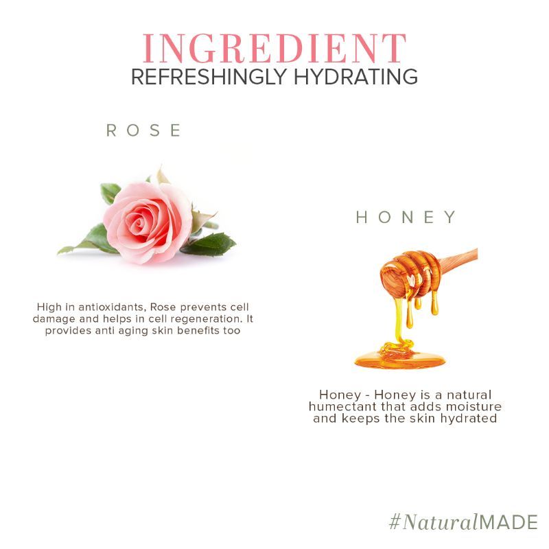 Rose & Honey Moisturizer Reduce Dryness & Moisturize Skin Paraben Free