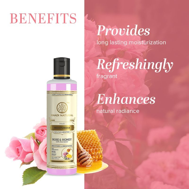 Rose & Honey Moisturizer Reduce Dryness & Moisturize Skin Paraben Free