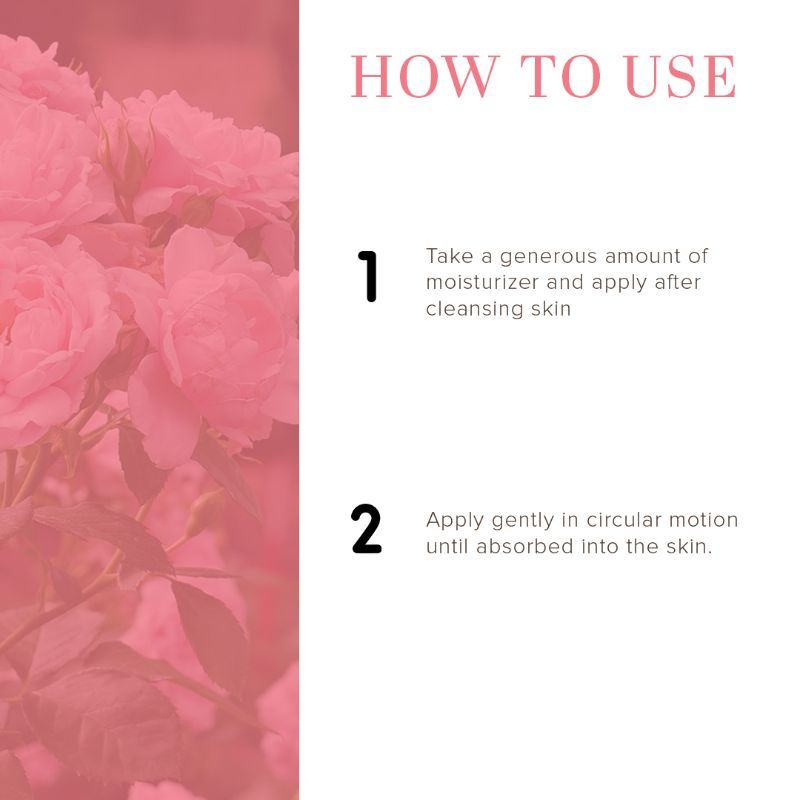 Rose & Honey Moisturizer Reduce Dryness & Moisturize Skin Paraben Free