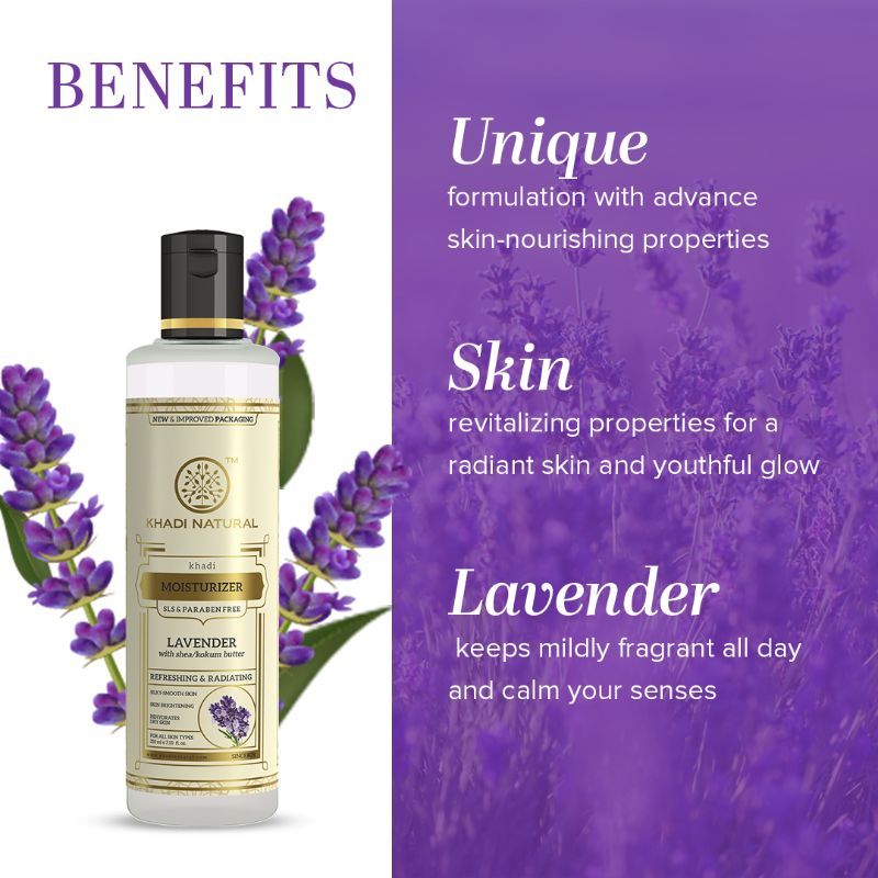 Lavender Fairness Moisturizer Rehydrates Dry Skin SLS & Paraben Free