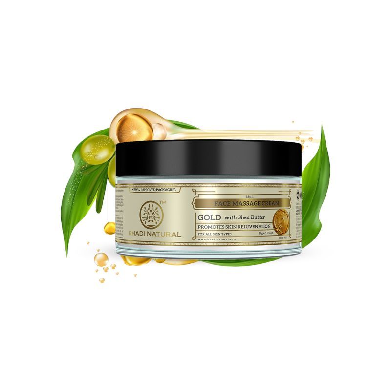 Gold Face Massage Cream Removes Dead Cells