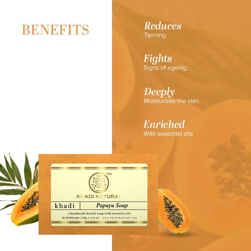Papaya Handmade Soap Reduce Wrinkles & Fine Lines