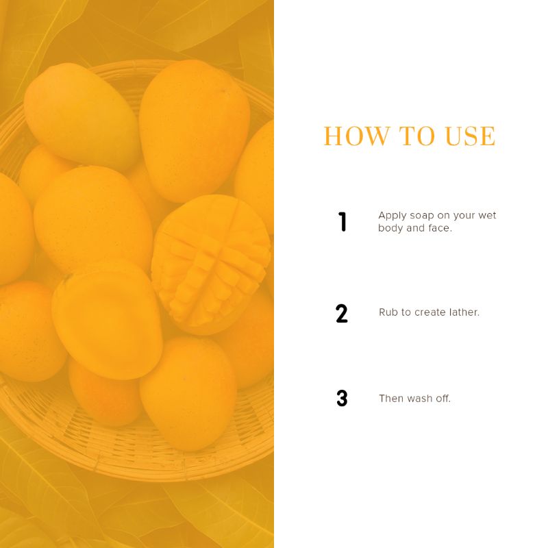 Mango Handmade Soap Remove Dead Skin Cells