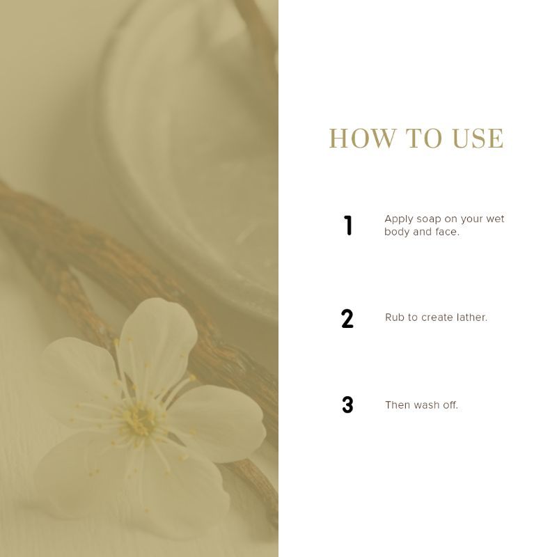 Vanilla Handmade Soap Anti-bacterial