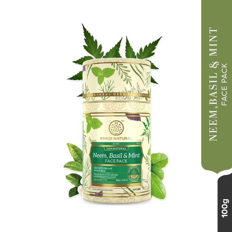 Neem Basil & Mint Face Pack Anti Acne & Anti Germ