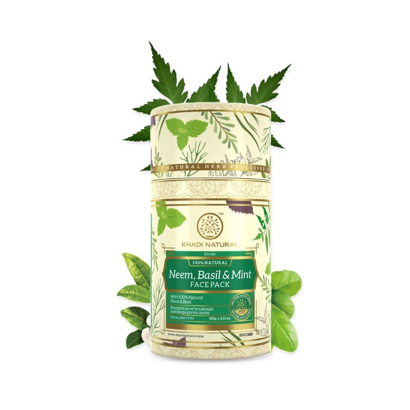 Neem Basil & Mint Face Pack Anti Acne & Anti Germ
