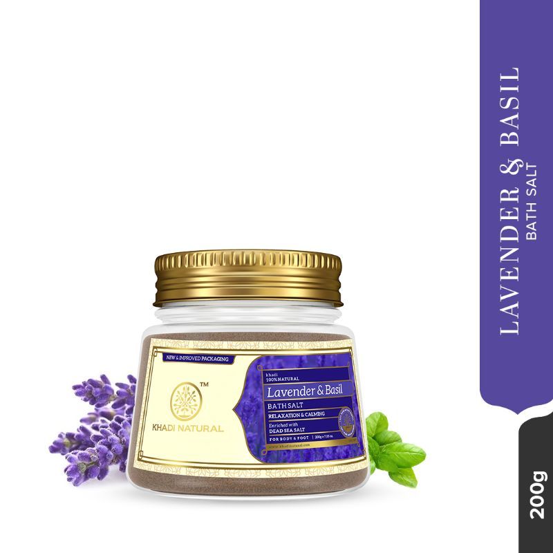 Lavender Basil Bath Salt Removes Dirt & Impurities