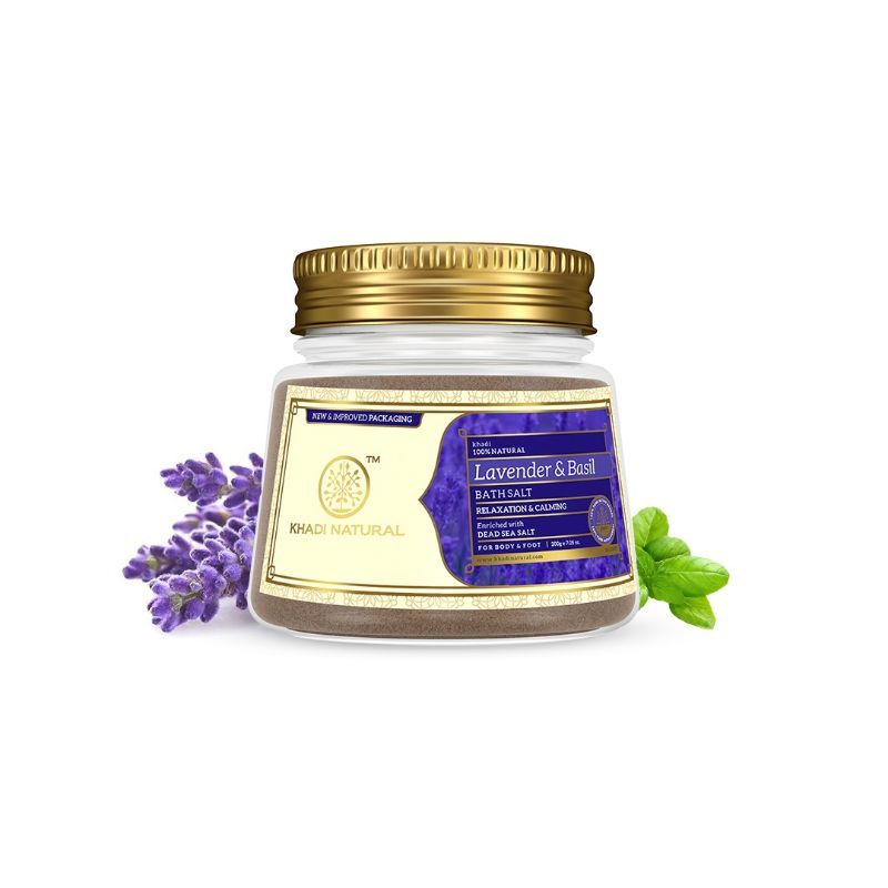 Lavender Basil Bath Salt Removes Dirt & Impurities