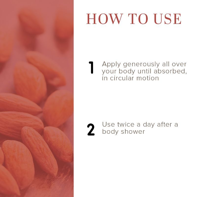 Almond and Saffron Moisturizers SLS & Paraben Free