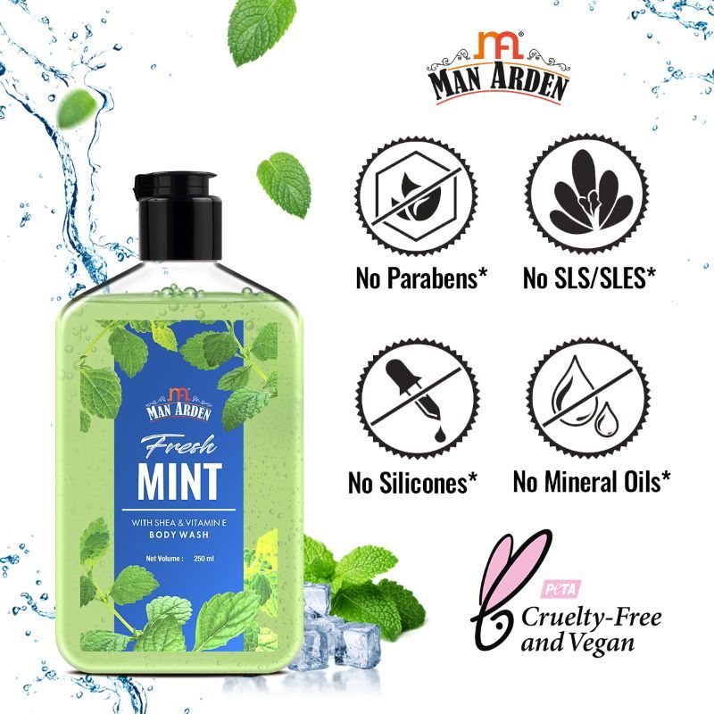 Fresh Mint Luxury Body Wash Infused With Shea Butter & Vitamin E