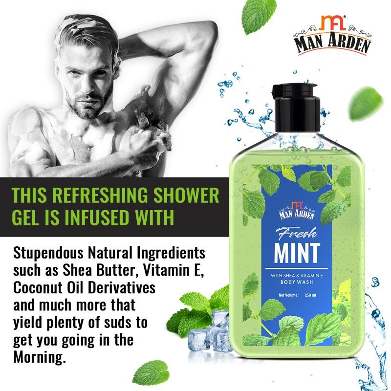 Fresh Mint Luxury Body Wash Infused With Shea Butter & Vitamin E