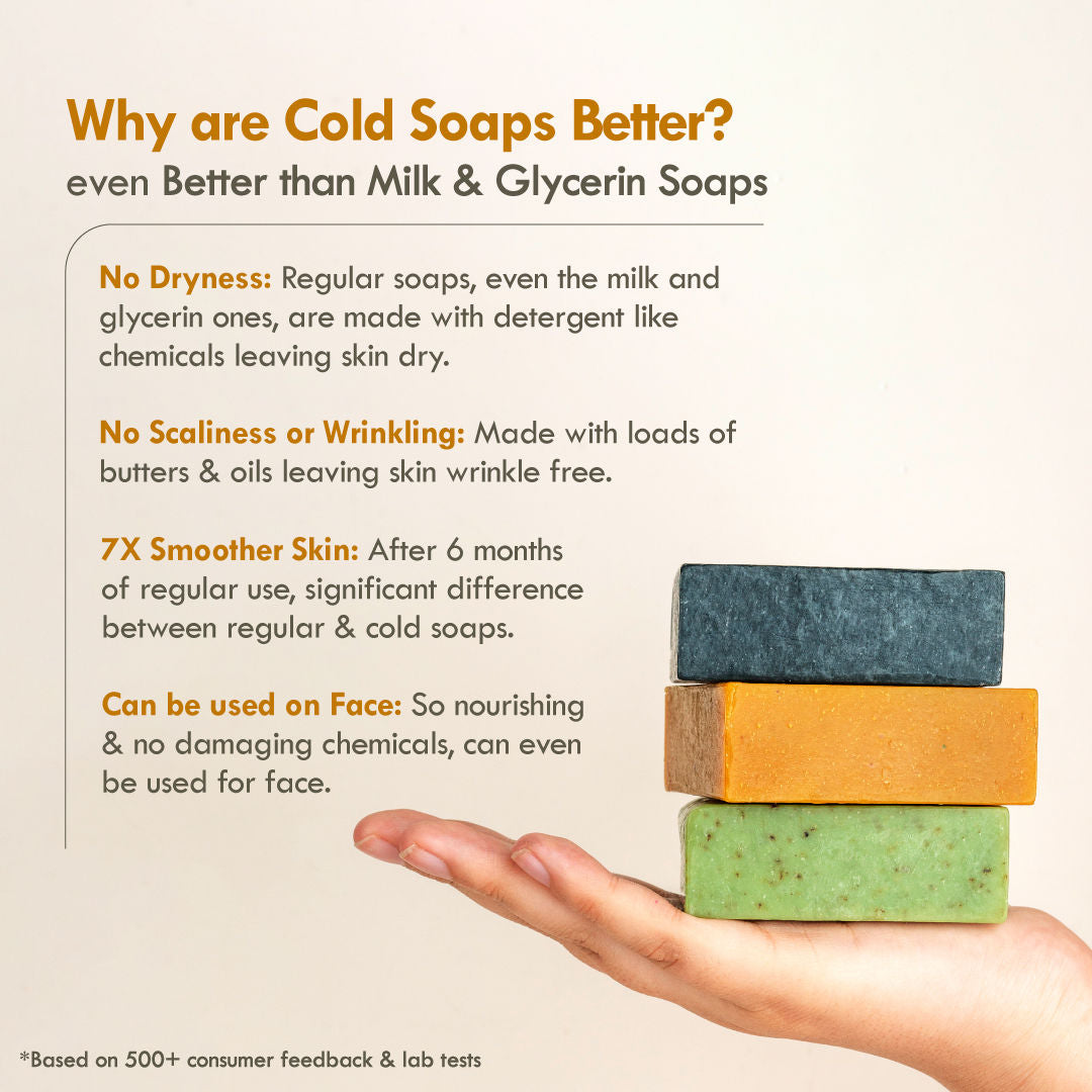 Cold Process Ayurvedic Chandan Sandalwood Handmade Butter Soap for Radiant Skin Face Glow