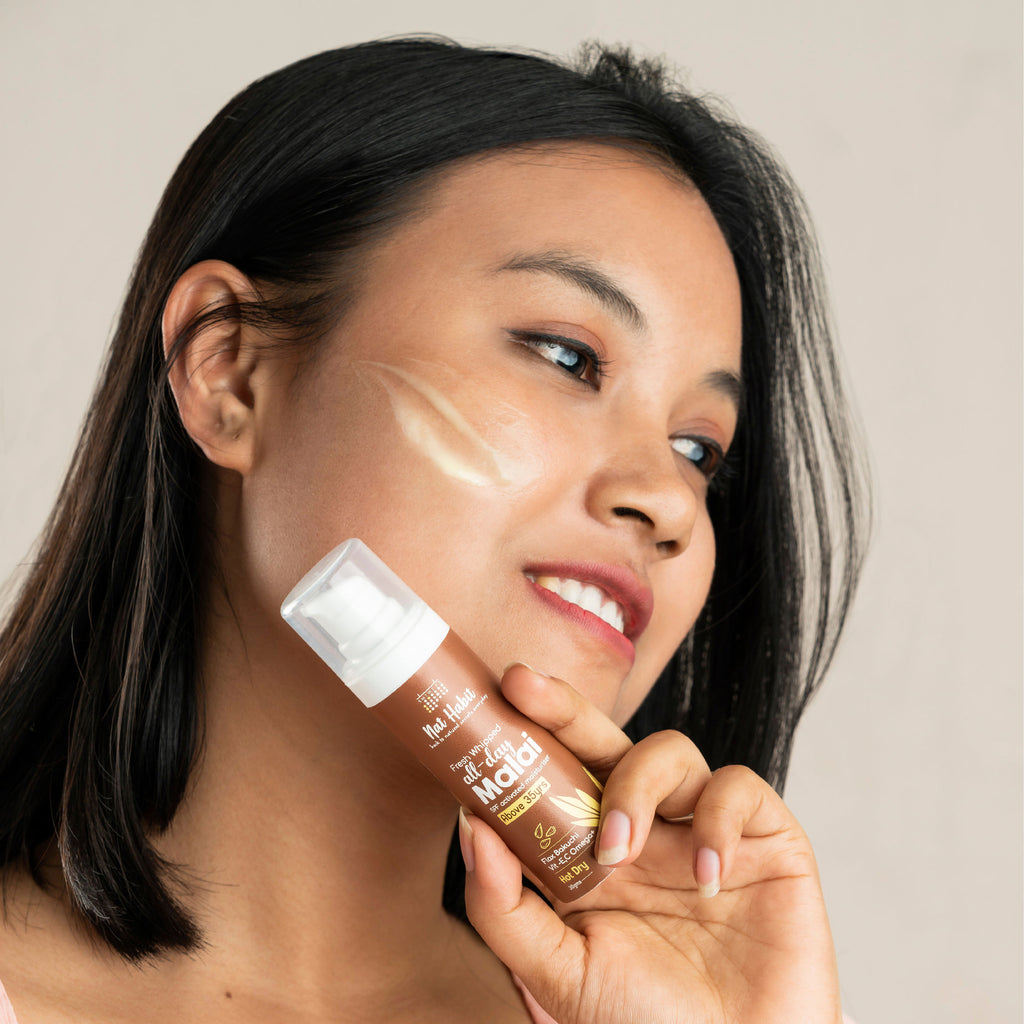 Flax Bakuchi Light Face Moisturizer For Glowing Skin With Vitamin E, Hot & Dry Weather