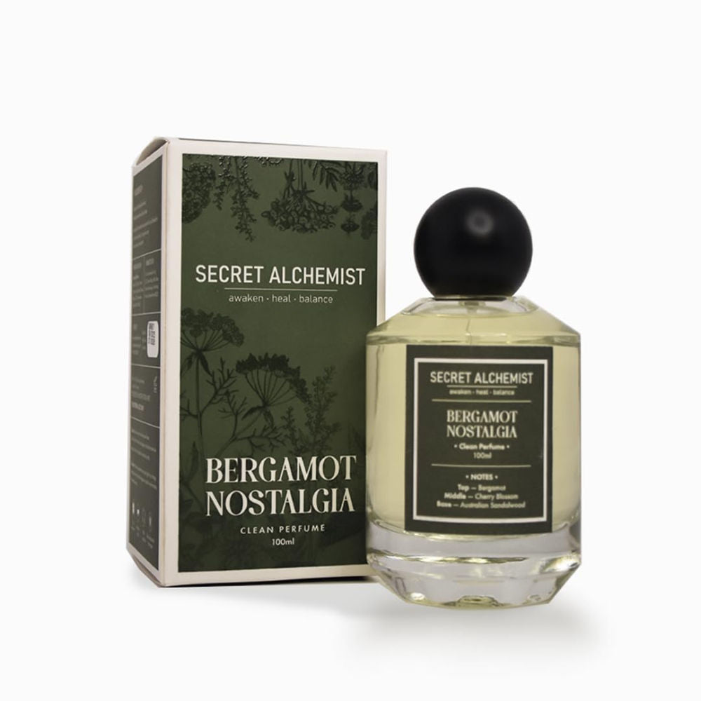Bergamot Nostalgia Clean Perfume EDP Fresh Woody with Sandalwood for Men Women