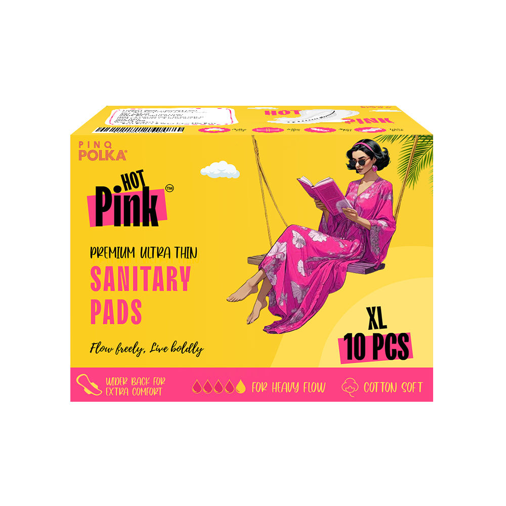 Polka Hot Pink Ultra Sanitary Pads - 10pcs
