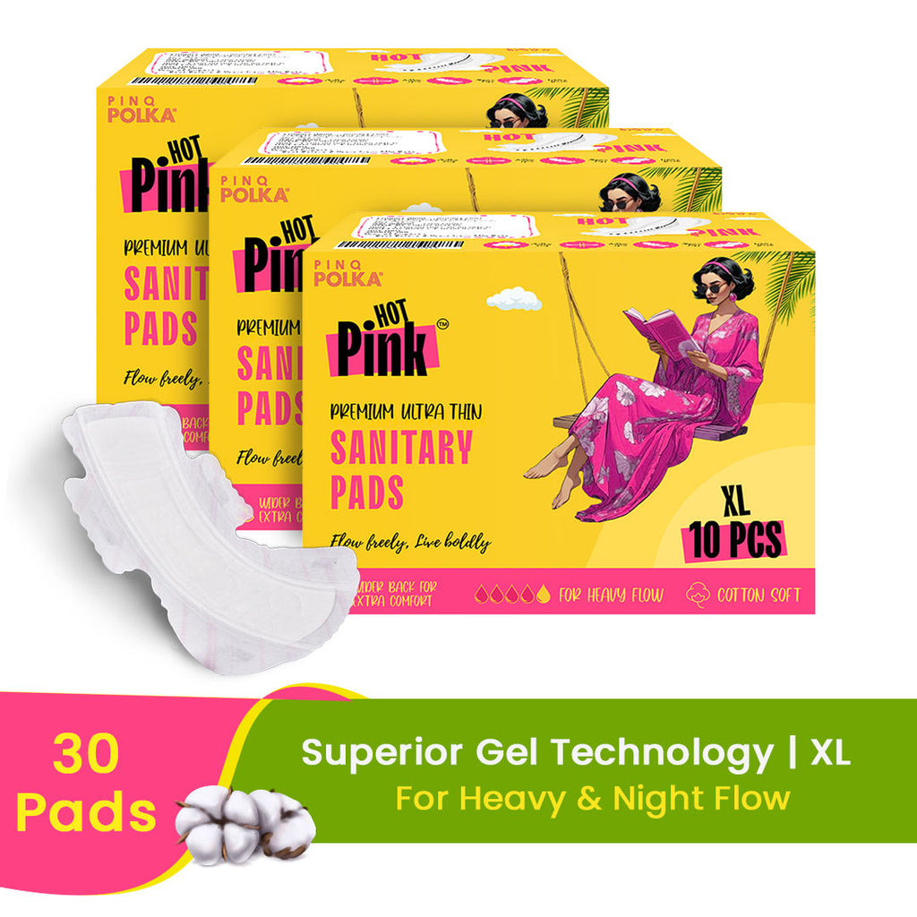 Polka Hot Pink Ultra Sanitary Pads - 30pcs