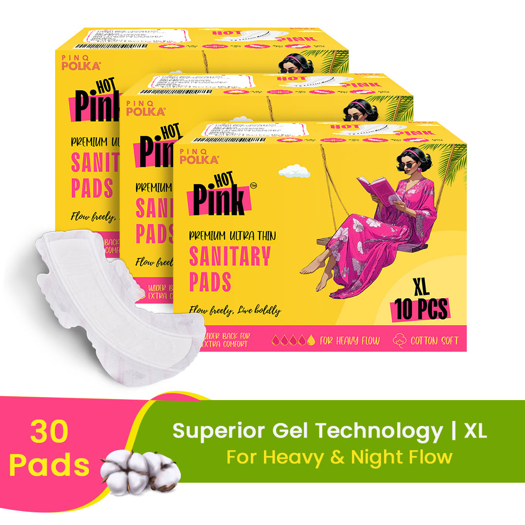 Polka Hot Pink Ultra Sanitary Pads - 30pcs