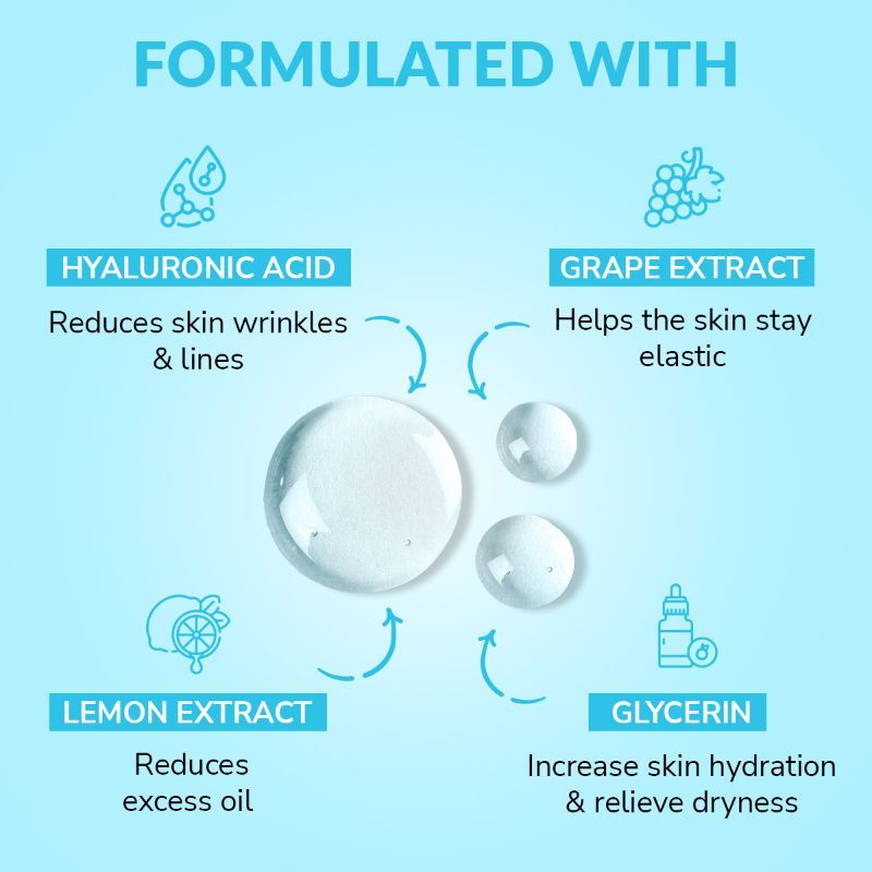 Hyaluronic Acid Facial Sheet Mask For Oil Control