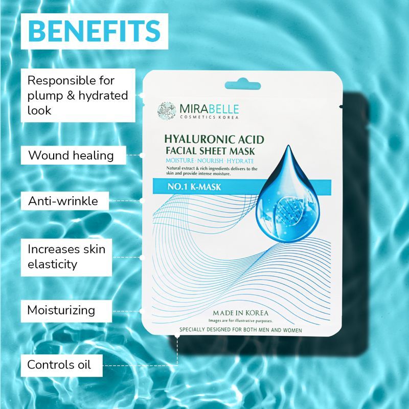 Hyaluronic Acid Facial Sheet Mask For Oil Control