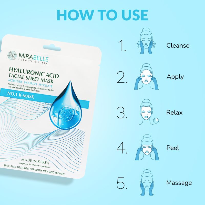 Hyaluronic Acid Facial Sheet Mask For Oil Control