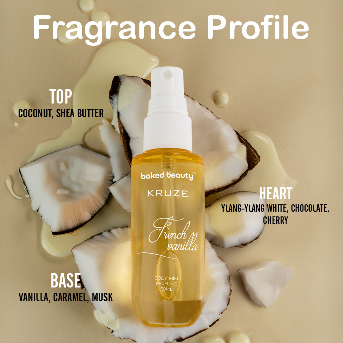 Kruze French Vanilla Body Mist