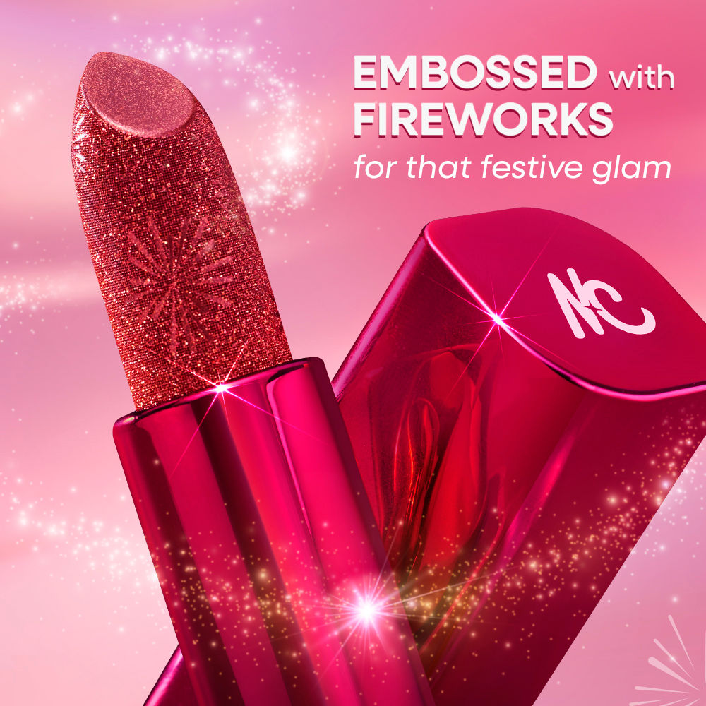 Nykaa Ultra Silk Hydrating Satin Serum Creme Glitter Lipstick with Hyaluronic Acid
