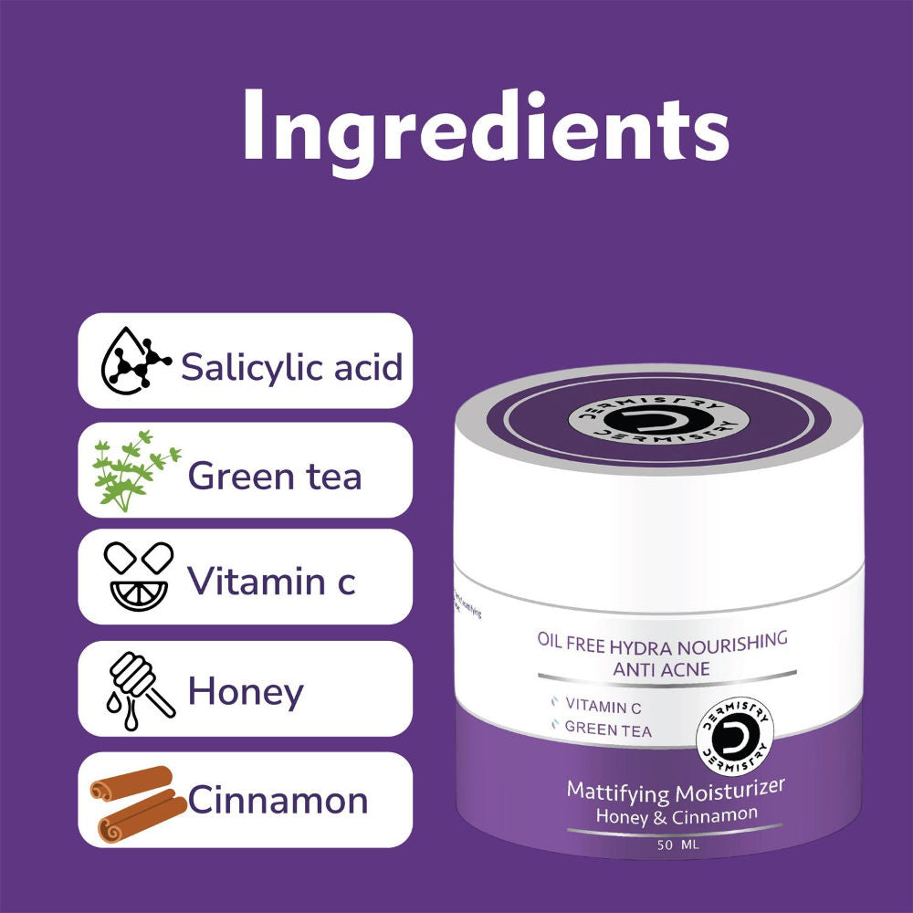 1% Salicylic Acid Moisturizer Face Gel Oil Free Water Based for Oily Acne Prone Skin