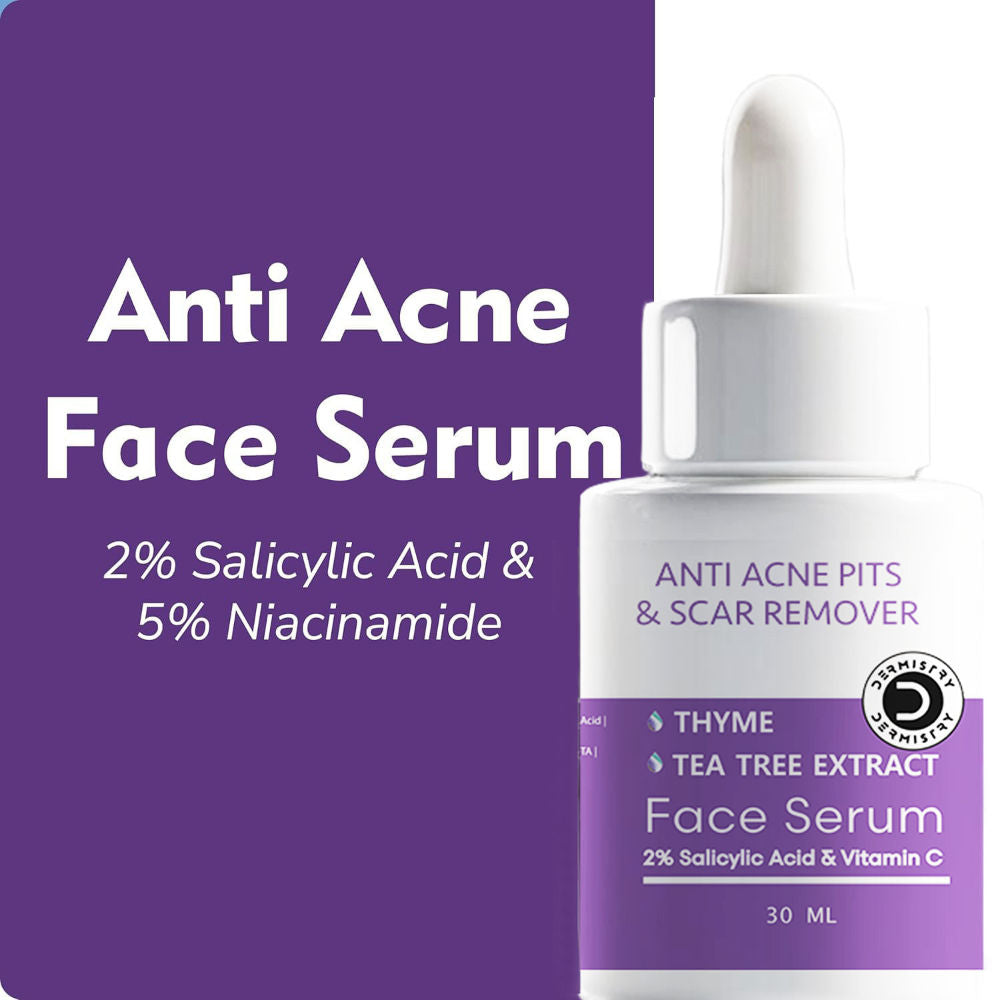 2% Salicylic Acid 5% Niacinamide Face Serum For Oily Acne Prone Skin Open Pores Spot Scars