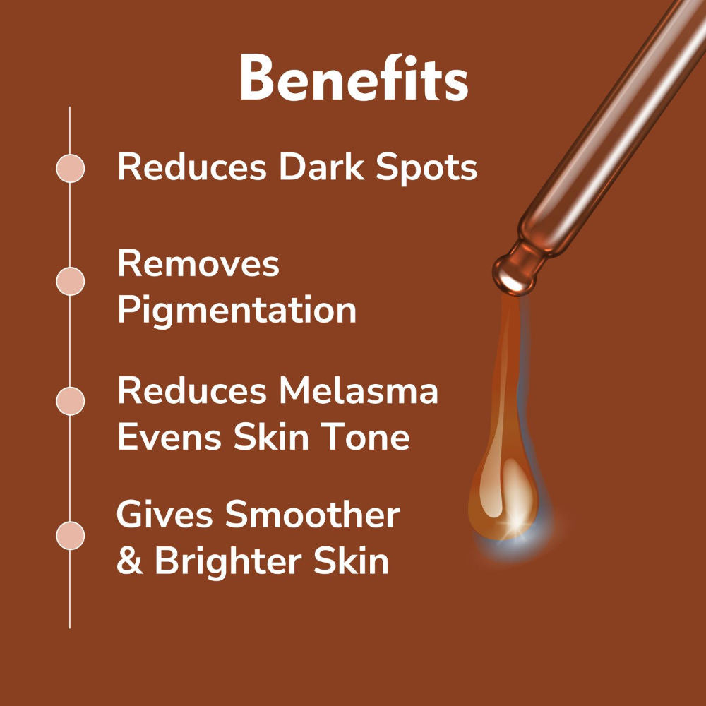 2% Kojic Acid Face Serum Pigmentation Dark Spots Removal Whitening Glowing Skin Fairness