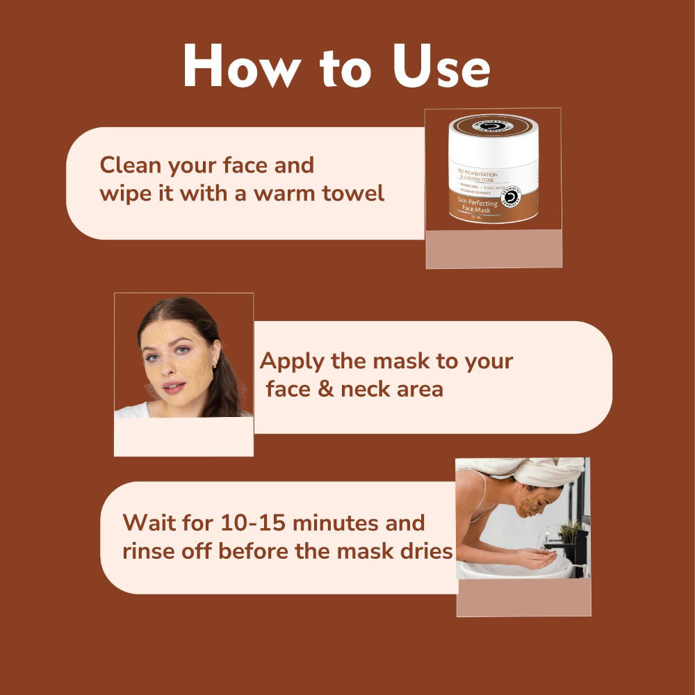 Kojic Acid Pigmentation De D Tan Dark Spots Removal Skin Whitening Glowing Face Pack Mask