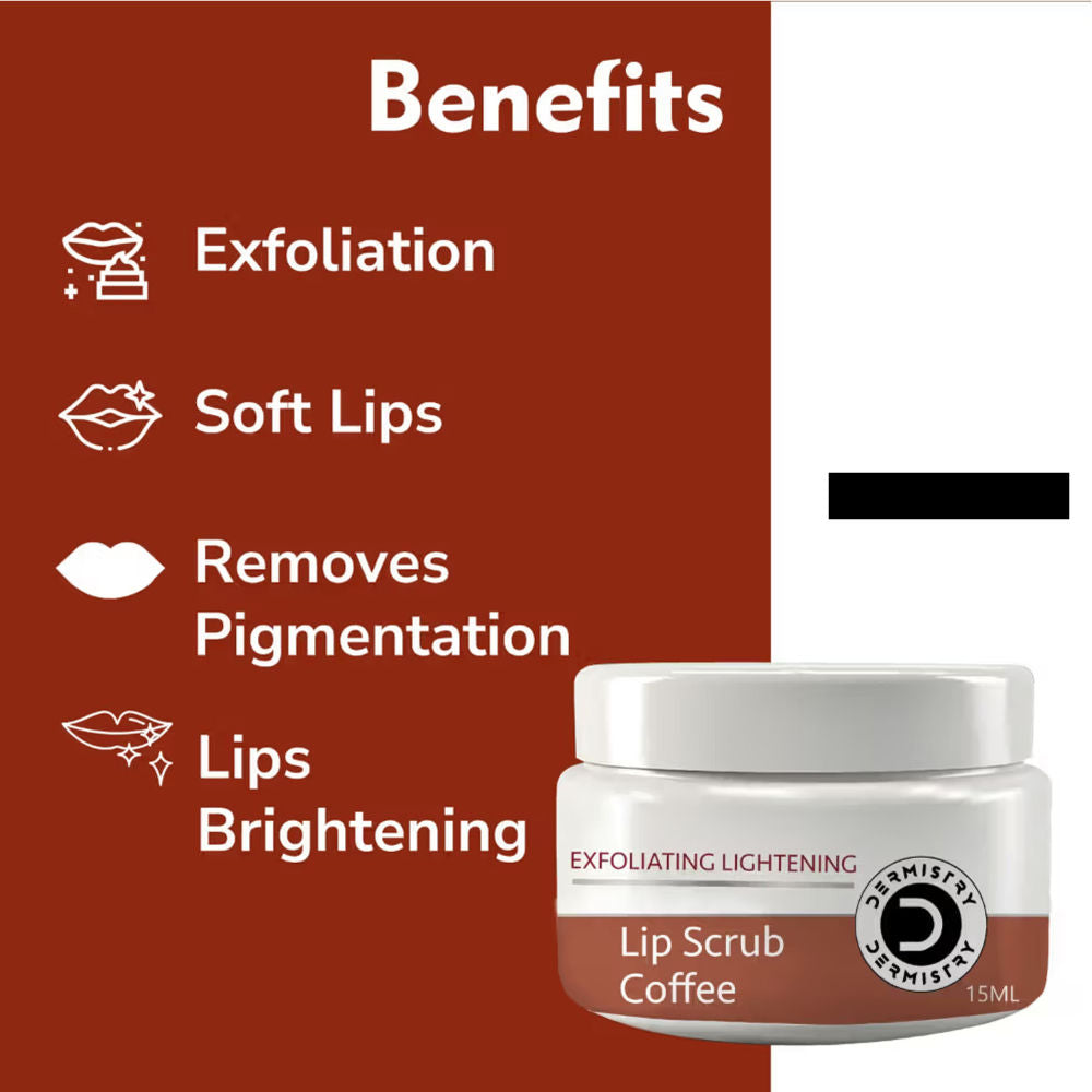 Coffee Lip Scrub Balm For Lightening Pigmentation Dark Pigmented Dry Chapped Lips