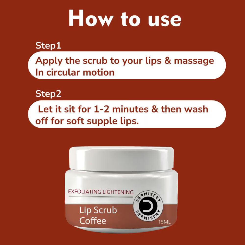 Coffee Lip Scrub Balm For Lightening Pigmentation Dark Pigmented Dry Chapped Lips