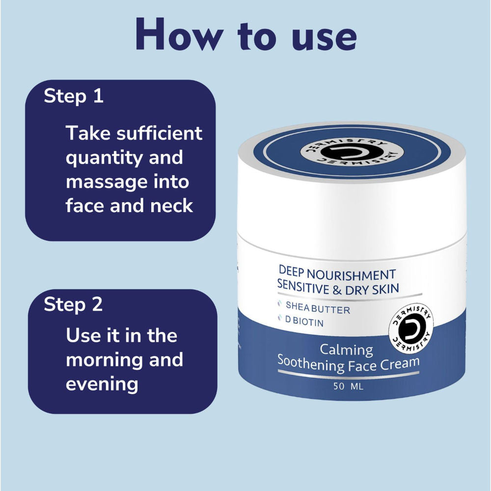 Sensitive Dry & Very Dry Skin Moisturizer Face Cream for Day Night Men Women