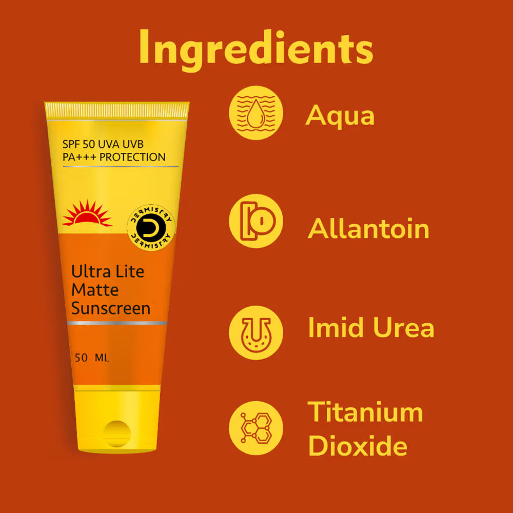 SPF 50 UV Sunscreen Oil Free Water Based Sun Care for Oily Acne Prone & Sensitive Skin