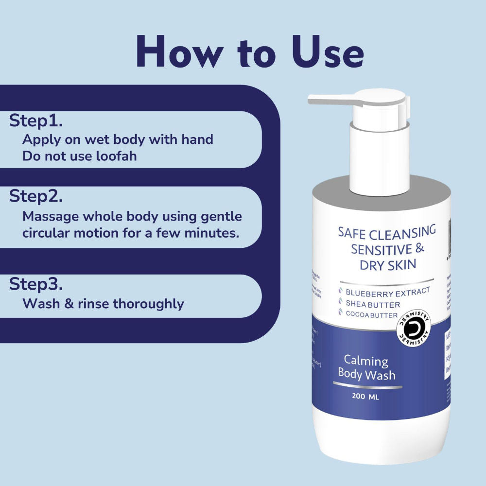 Sensitive Dry Skin Soap Free Moisturizer Body Wash Sulphate Paraben Free for Men Women