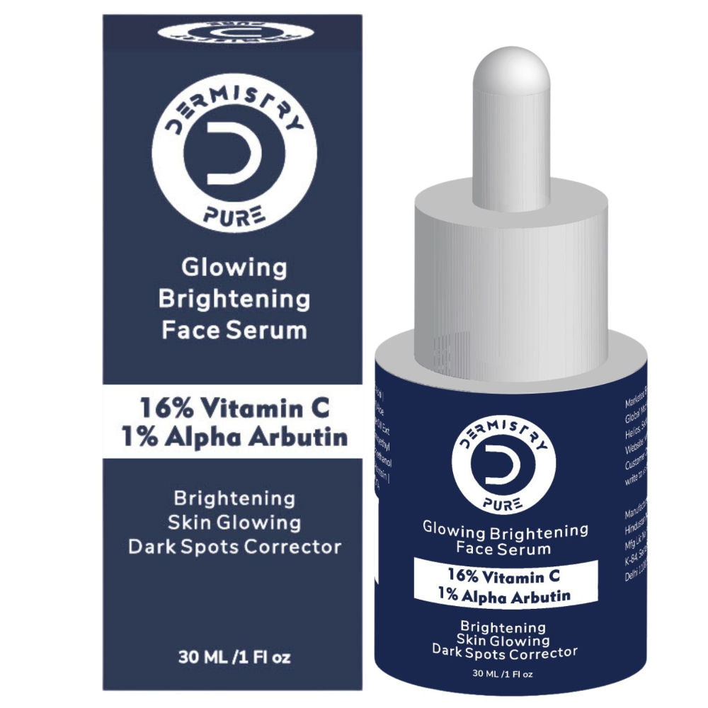 16% Vitamin C 1% Alpha Face Serum For Dark Spots Dull Skin Tone Glowing Skin Fairness